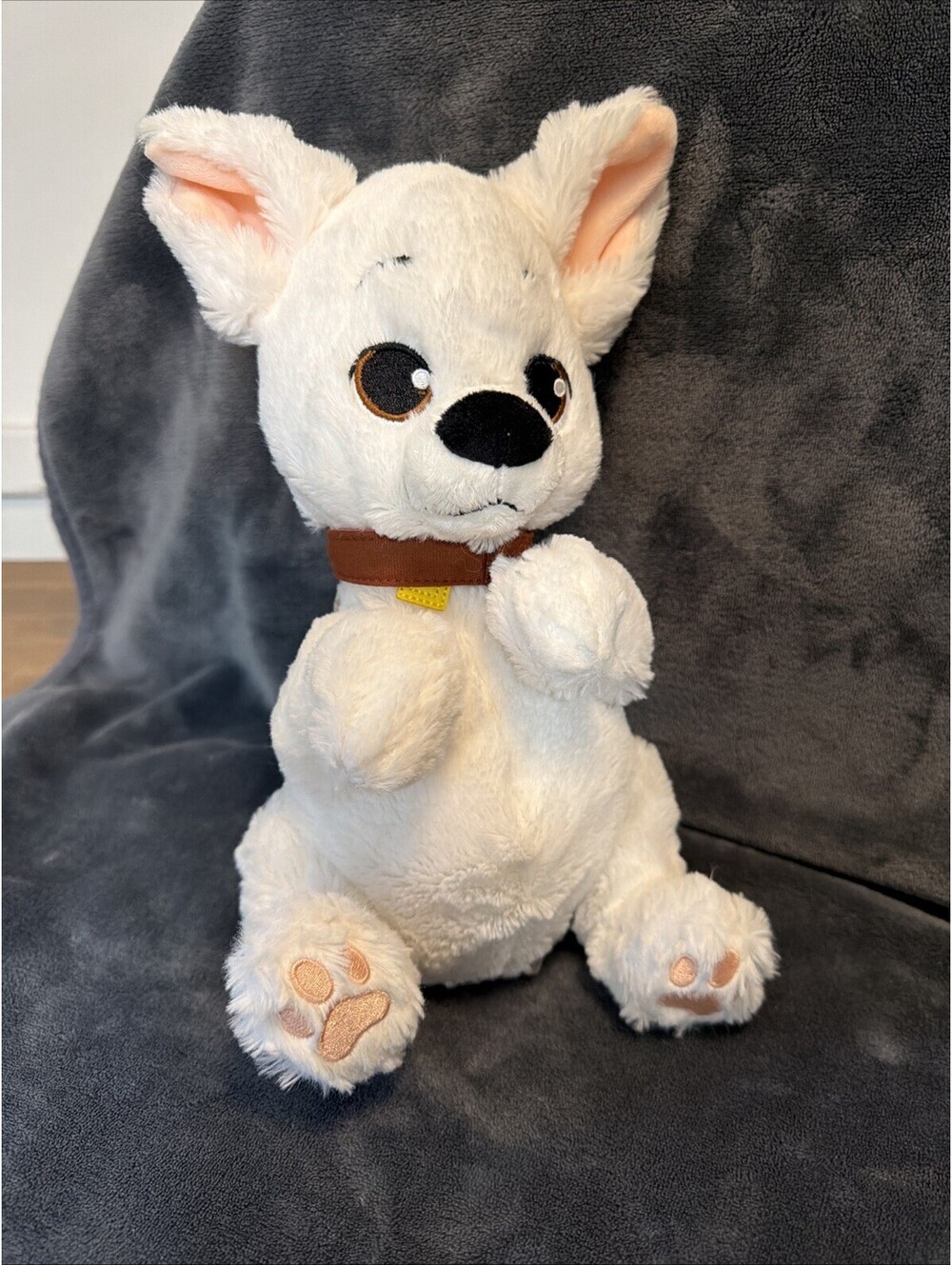 Disney Parks Babies Baby Bolt White Dog Puppy Plush Stuffed Animal 10 inch
